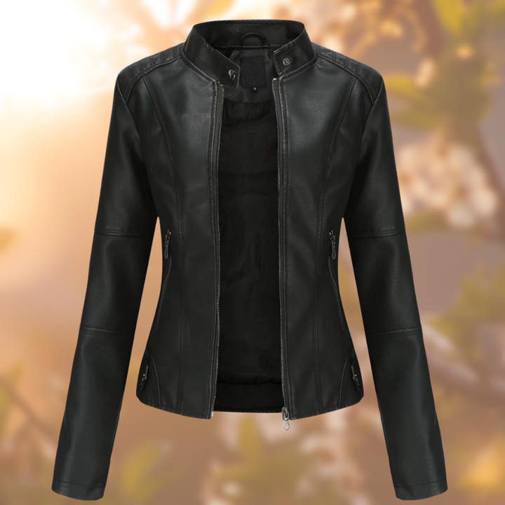 Alora™ Stilvolle Lederjacke