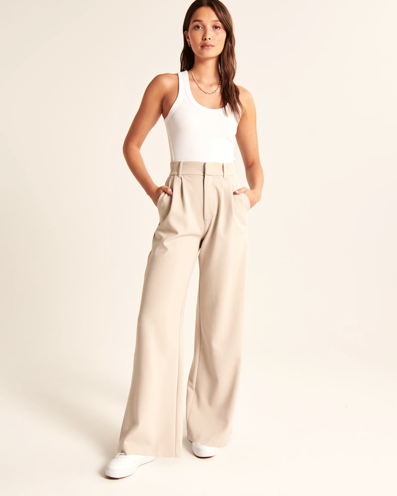 LILY | Taillierte Hose mit weitem Bein